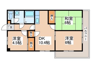 シャトーシミズの物件間取画像